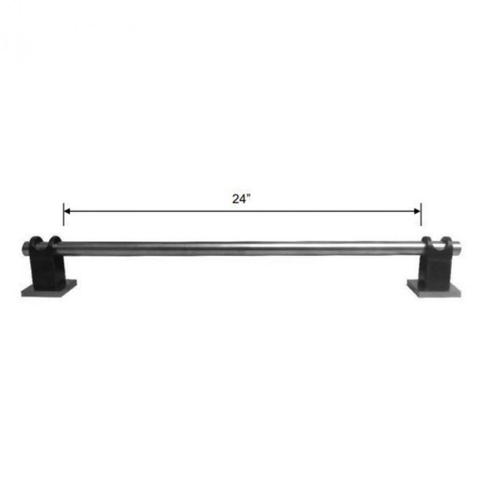 Strap 24'' Towel Bar Measured Between Escutcheons