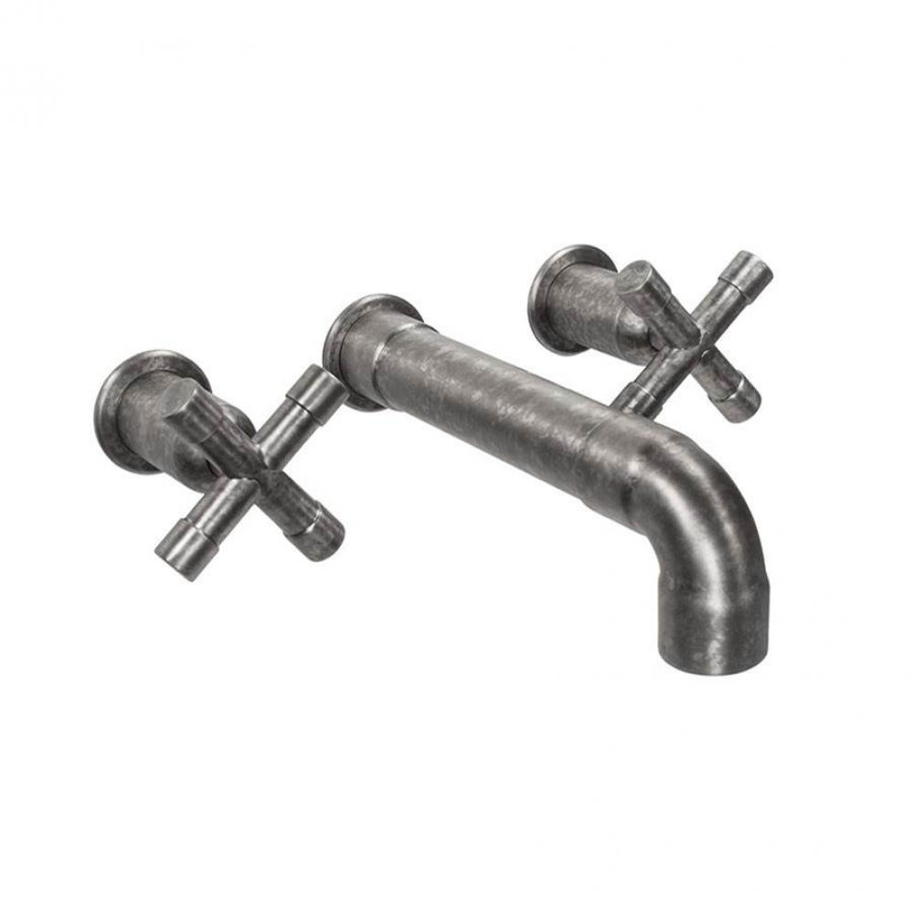 Wherever Wall Mount Lav Faucet With Long Elbow Spout 8-1/2'' Wall To Aerator 2-1/8'