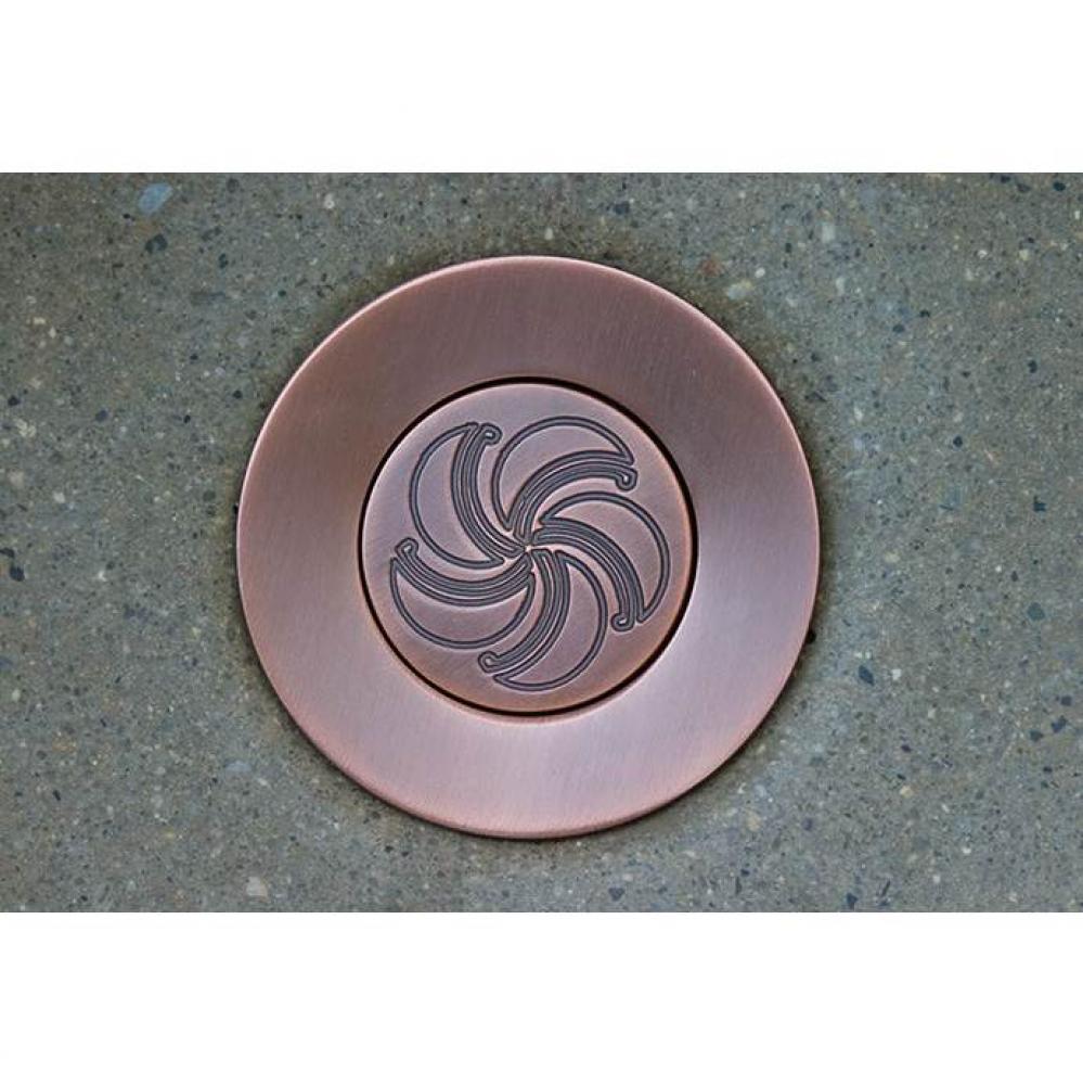 Flip-Top Drain 1-1/4'' Drain, 2-3/8'' Face Diameter Without Overflow (Drain Wi