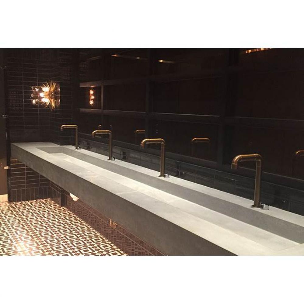 Sans Hands With Battery Pack Wherever Deck Mount Tall Elbow Spout 7-1/2'' Projection, Ce