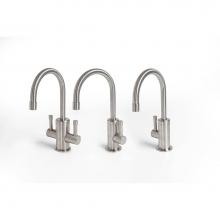 Sonoma Forge POU-GN-HC-SN - Point Of Use Faucet With Gooseneck Spout Hot & Cold