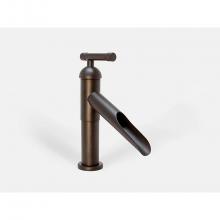 Sonoma Forge BRUT-WF-S-FX-ORB - Brut Short Lav Faucet With Fixed Waterfall Spout 7'' Center To Tip 2-1/2'' Spo