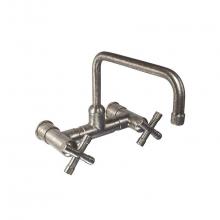 Sonoma Forge WB-DM-SQ-FX-RC - Waterbridge Deck Mount Faucet With Square Fixed Spout 8'' Spread, Center To Center 9-1/2