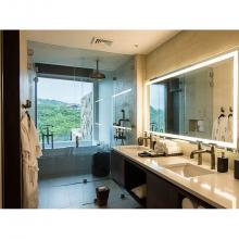 Sonoma Forge WB-LAV-DM-LBO-S-RN - Waterbridge Short Deck Mount Lav Faucet With Elbow Spout 8'' Spread, Center To Center 3-
