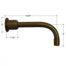 Sonoma Forge WE-RTF-WM-7-SPOUT-RN - Wherever Wall Mount Tub Spout With Straight 7'' Spout 6-3/4'' Long, Wall To Ce