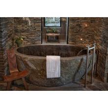Sonoma Forge WB-RTF-FM-WF-CSTM-RC - Waterbridge Floor Mount Tub Filler With Waterfall Spout 8'' Spread, Center To Center 7-3