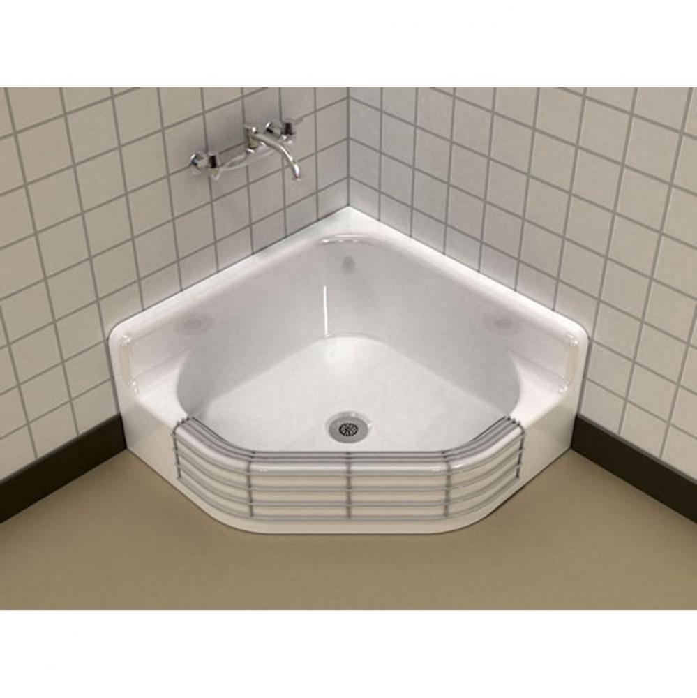 SUPERIUS?, 28''x28'' Corner Service Sink, Floor Mount, Blank Back, Color