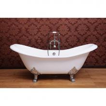 Song FM-723131-70 - DUET?, 72''x31'' Freestanding Bathtub, No Faucet Drillings, Color