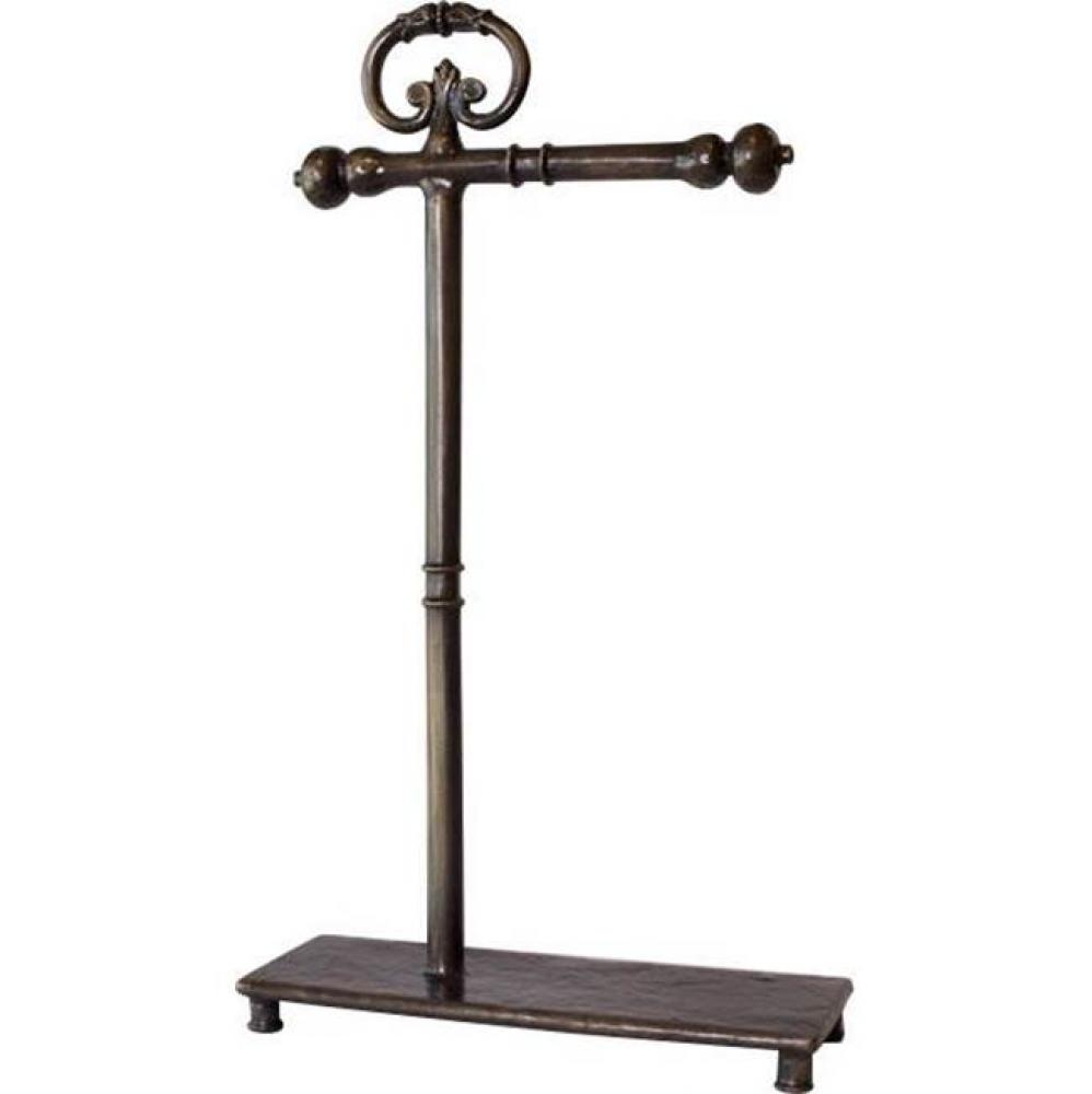 22-1/4'' Free Standing Towel/Toilet Tissue Holder - Stainless