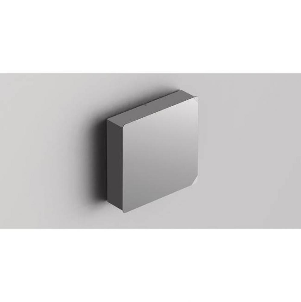 SONIA -MIRROR CABINET 24'' 1 DOOR, METAL GREY (D)