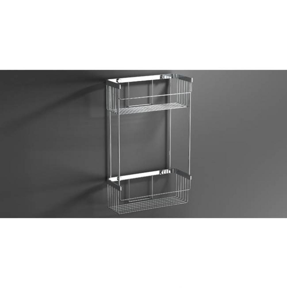 SONIA -WIRE BASKET DOUBLE MIX CHROME(D)