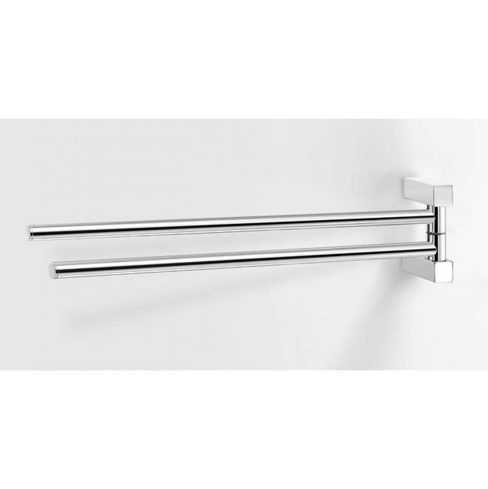 SONIA -S-CUBE TOWEL BAR SWING DOUBLE SQUARE 20''(50cm) CHROME(D)