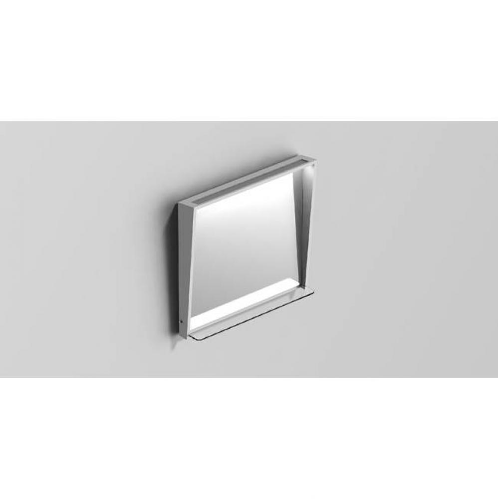 SONIA-SCALENE MIRROR 28''X26''(70X66CM) WHITE MATTE (D)