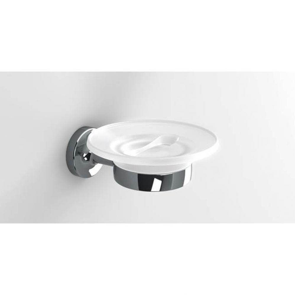 SONIA -E-PLUS SOAP DISH GLASS CHROME (D)