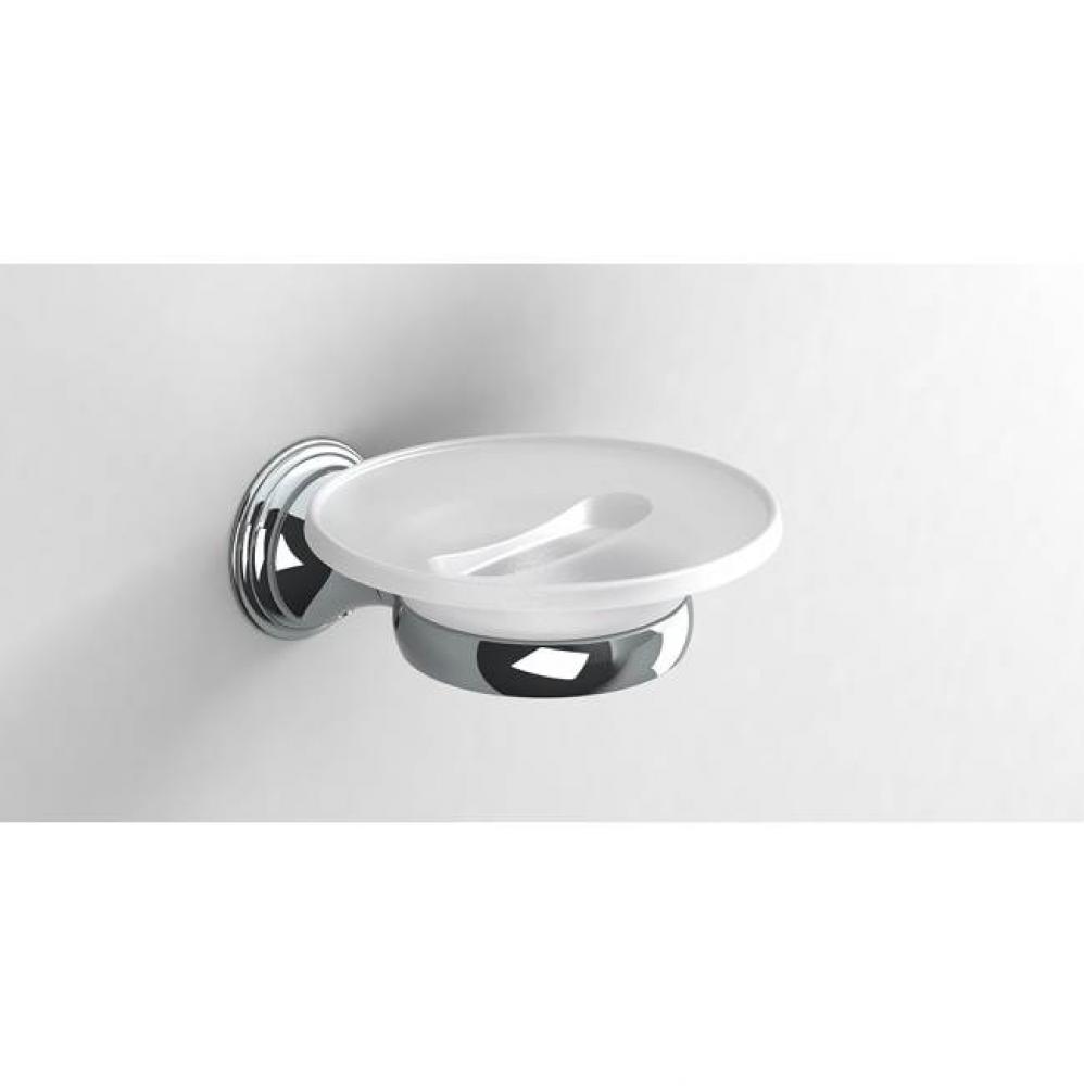 SONIA -GENOA VANITY TRAY WM GLASS-CHROME(D)