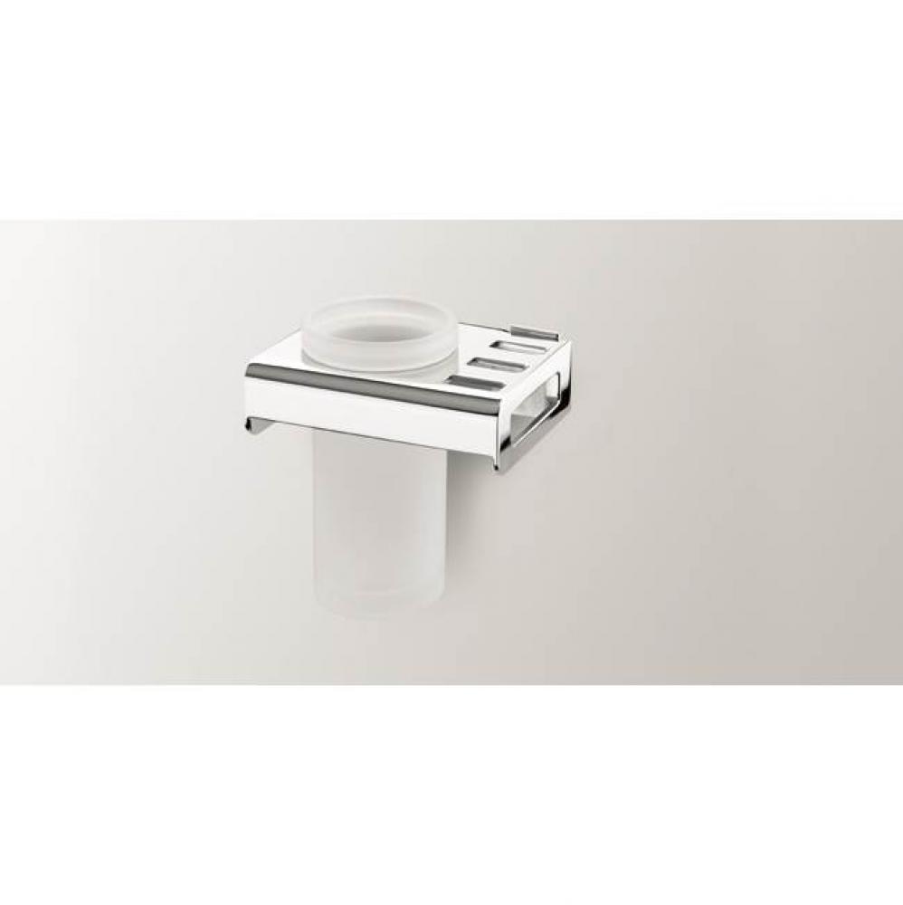 SONIA -NAKAR TUMBLER WM GLASS-CHROME(D)