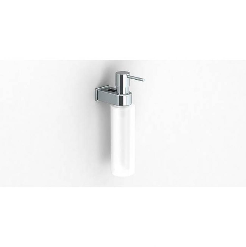 SONIA -NAKAR SOAP DISPENSER WM GLASS-CHROME(D)