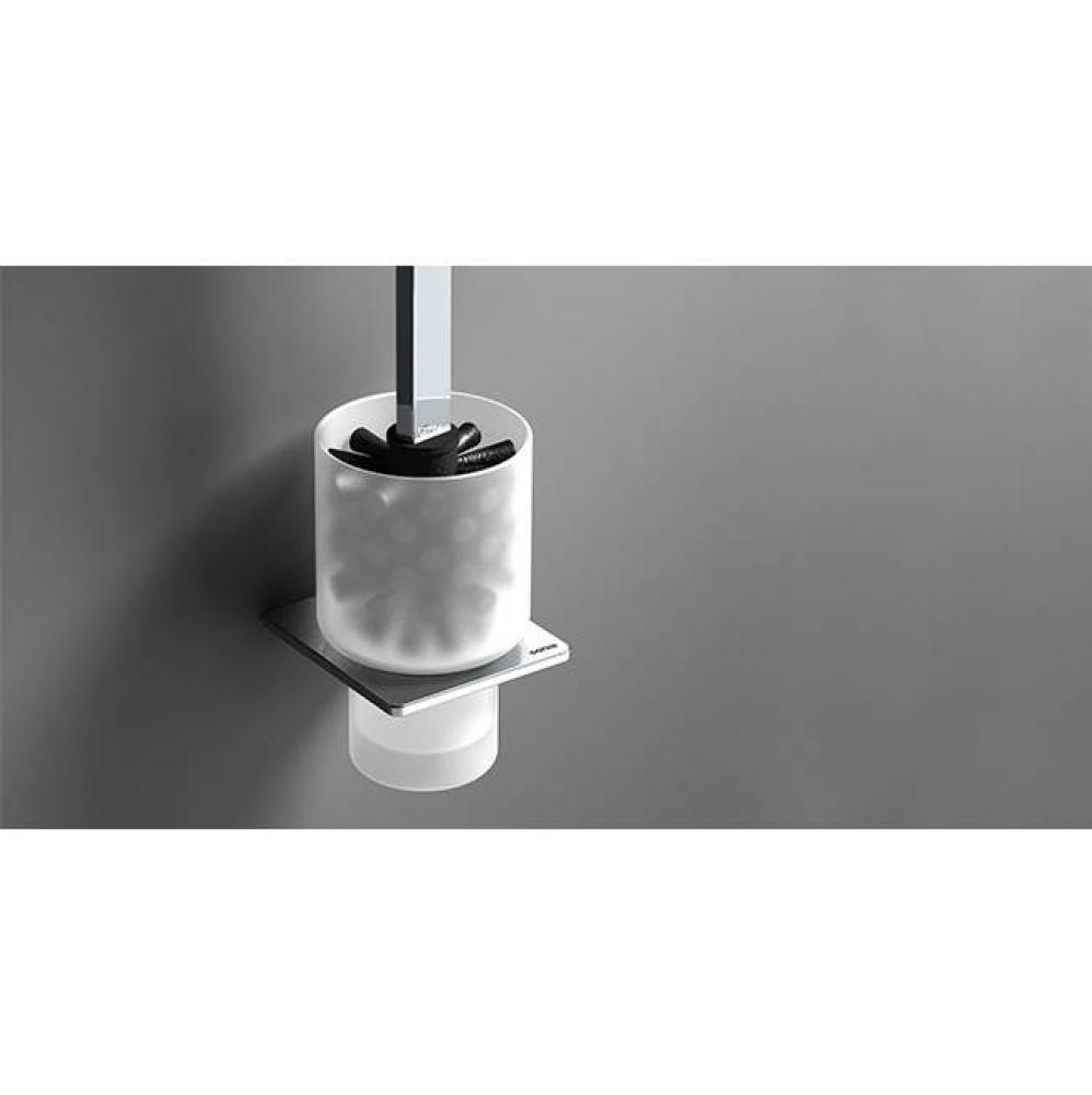 SONIA -S-CUBE WC BRUSH SET  CHROME