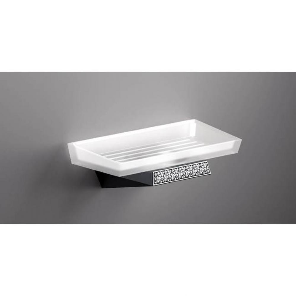 SONIA -S8SWK VANITY TRAY WM GLASS-CHROME(D)