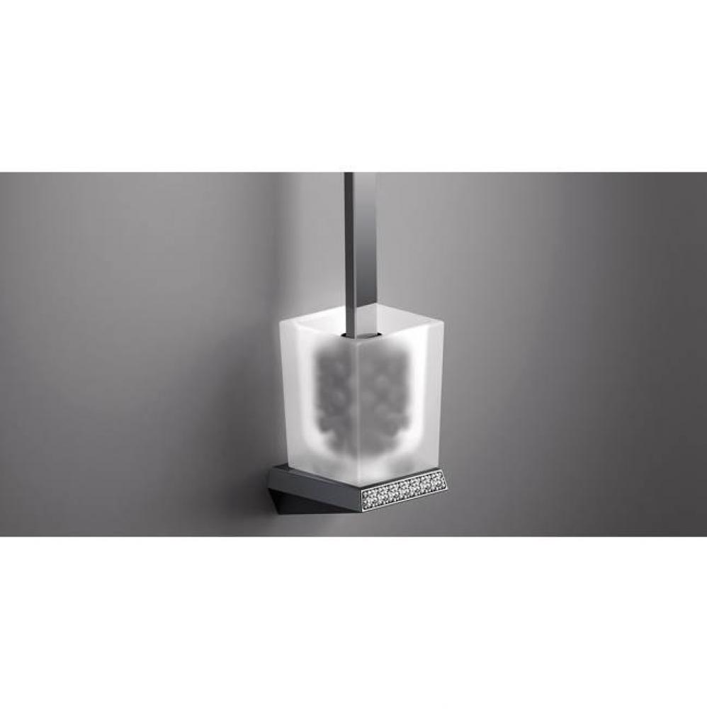 SONIA -S8SWK WC BRUSH SET GLASS-CHROME(D)