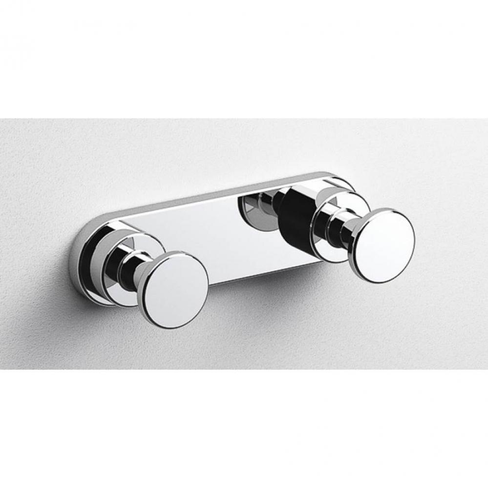 SONIA -TECNO-PROJECT DOUBLE ROBE HOOK BLACK (D)