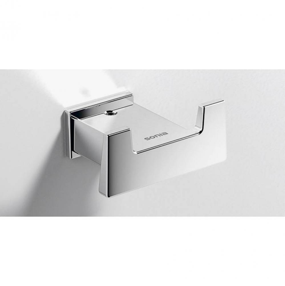 SONIA -S-CUBE DOUBLE ROBE HOOK BLACK
