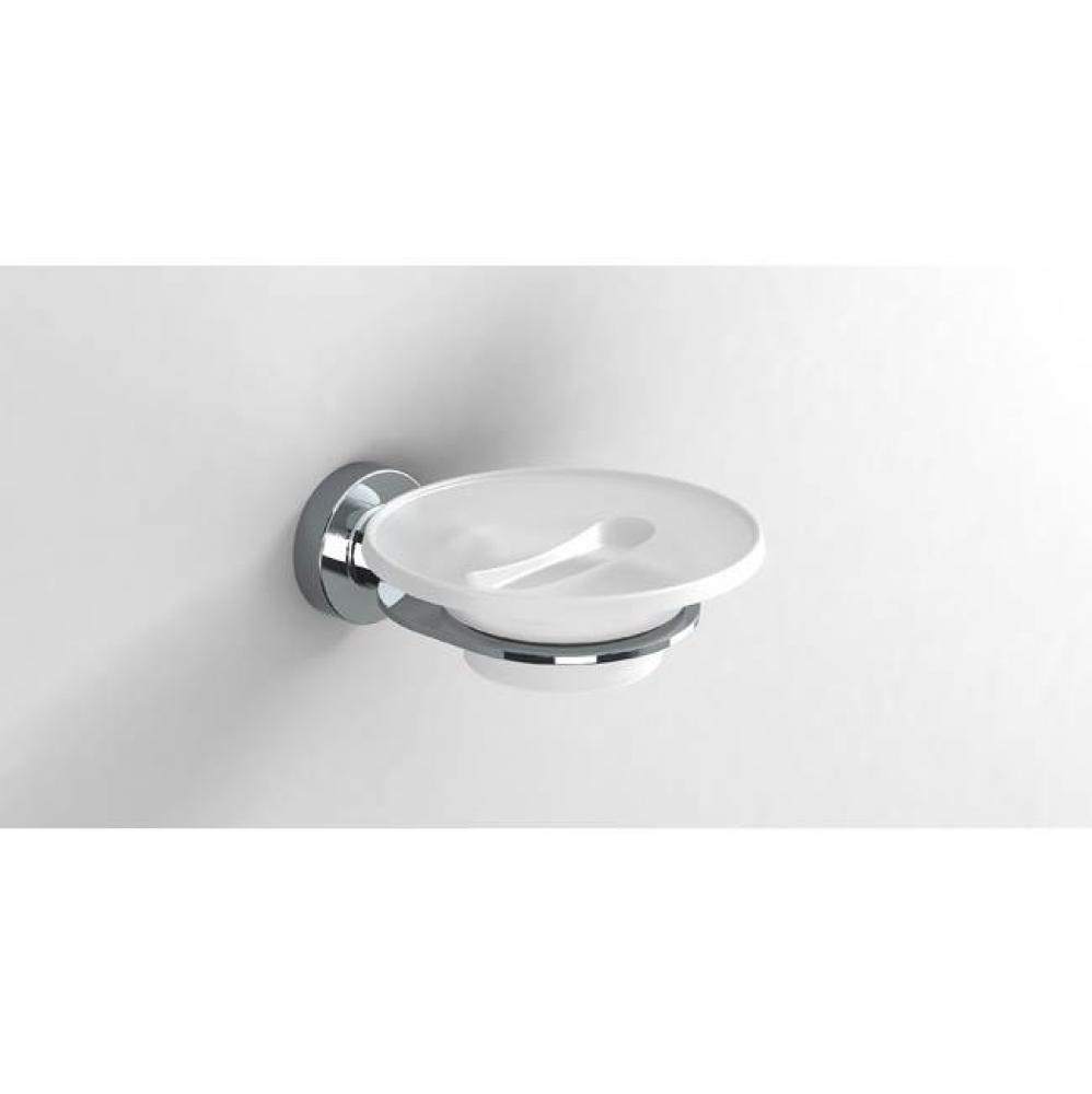 SONIA -TECNO-PROJECT GLASS SOAP DISHCHROME