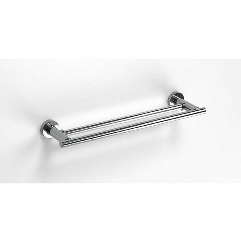 SONIA -TECNO-PROJECT DOUBLE TOWEL BAR 650 MM (26''). CHROME (D)