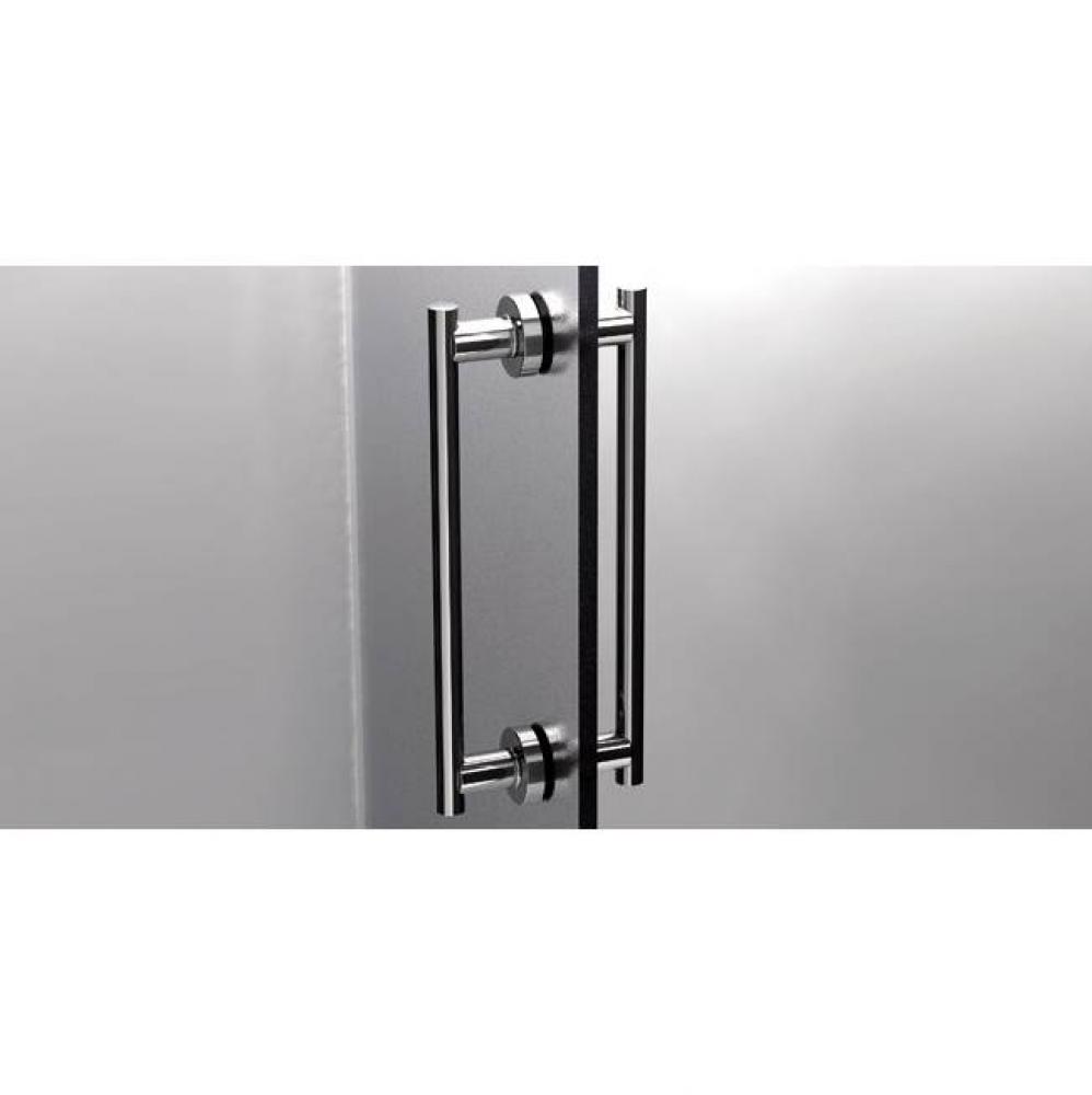SONIA -TECNO PROJECT 2 X SHOWER DOORBAR 500MM CHROME (D)