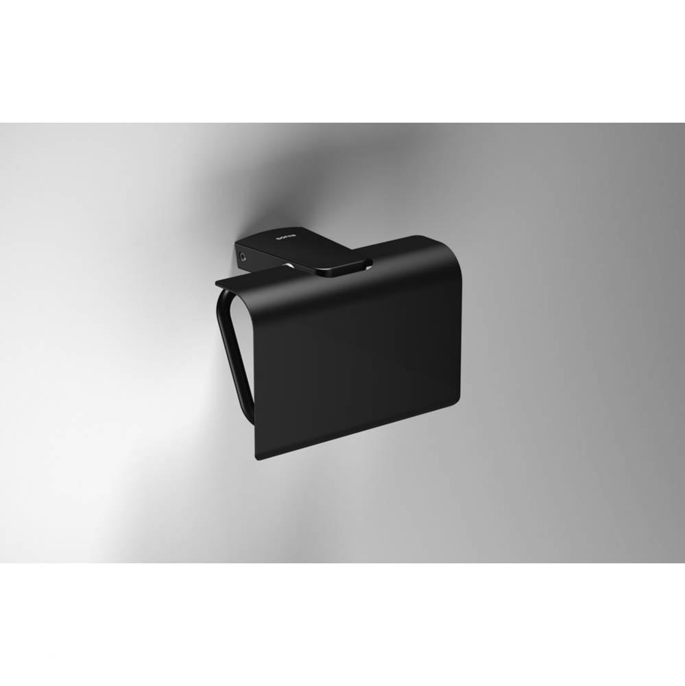 SONIA -S6 TOILET ROLL HOLDER BLACK (D)