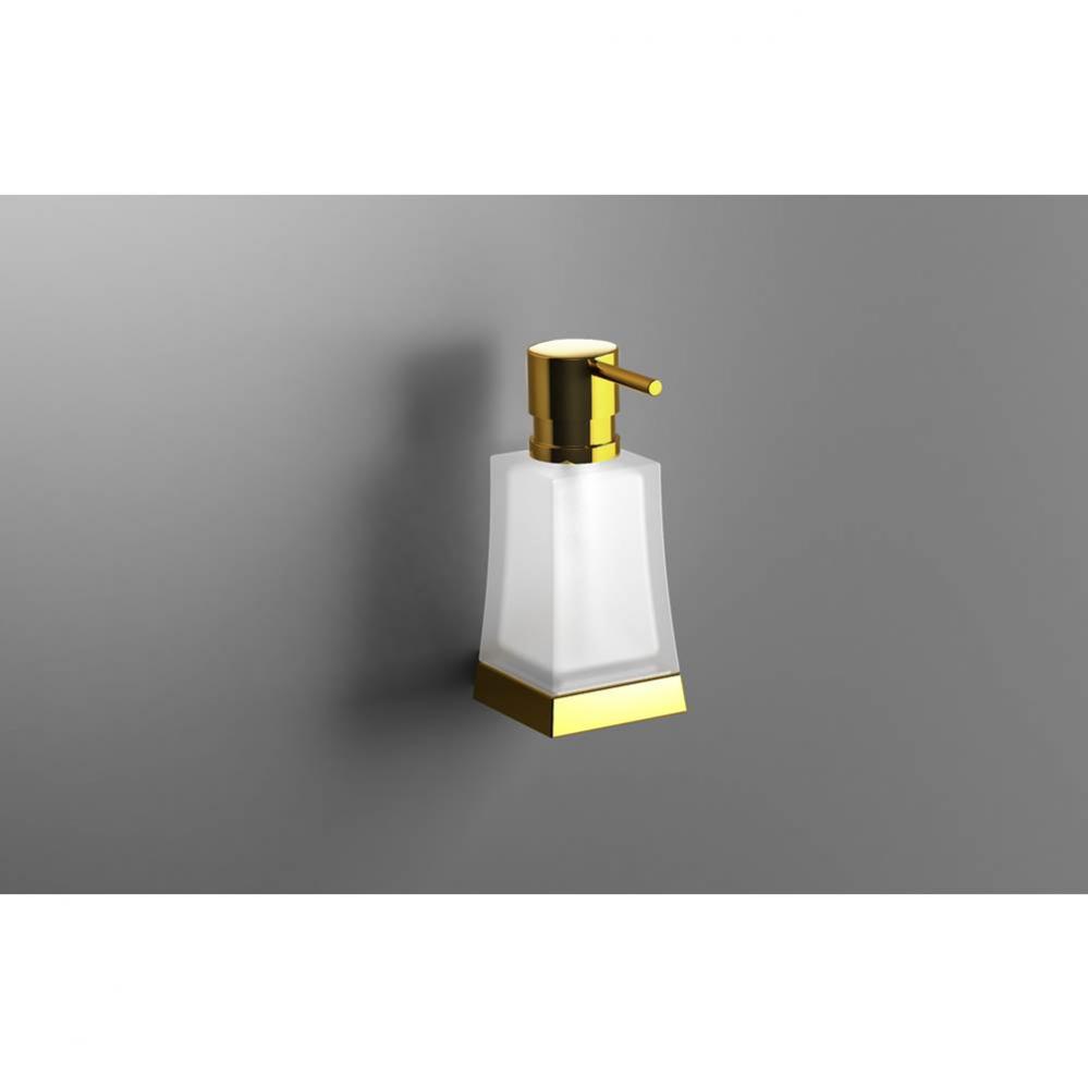 SONIA -S7 SOAP DISPENSER WM GLASS-GOLD(D)