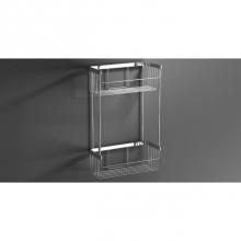 Sonia 157563 - SONIA -WIRE BASKET DOUBLE MIX CHROME(D)