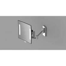 Sonia 168026 - SONIA -MAGNIFYING MIRROR 2 ARMS LED BATTERY  CHROME (D)