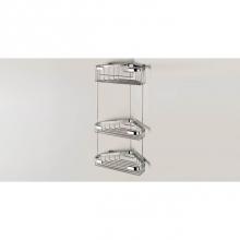 Sonia 055012 - SONIA -WIRE BASKET TRIPLE CORNER CHROME(D)