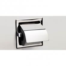 Sonia 025107 - SONIA -TOILET ROLL HOLDER FITTED W/COVER POL. ST. STEEL (D)