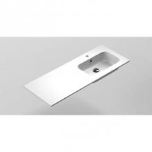 Sonia 167432 - SONIA -MX3 BASIN 48''(120cm) 1Ø OFFSET RT M-MARMO (Gloss)