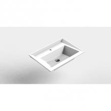 Sonia 158379 - SONIA-BASIN RX3 28''(70CM)1Ø/NO OVERFLOW MATTE-SOLID SURFACE MATTE (D)