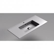 Sonia 161430 - SONIA -SX7 CERAMIC BASIN 1000 MM (40'') 1Ø WHITE CERAMIC