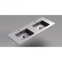 Sonia 161447 - SONIA -SX7 CERAMIC BASIN 1200 MM DOUBLE 1Ø WHITE CERAMIC