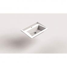 Sonia 158386 - SONIA-RX3 Basin Scalene, 28''(70cm) SOLID SURFACE WHITE (D)