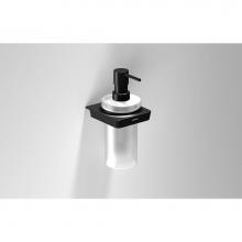 Sonia 166466 - SONIA -S6 SOAP DISPENSER WM GLASS-BLACK(D)