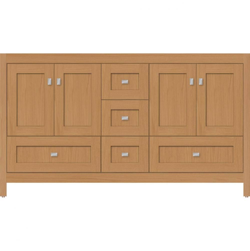 60 X 21 X 34.5 Alki Essence Vanity Shaker Nat Oak Db