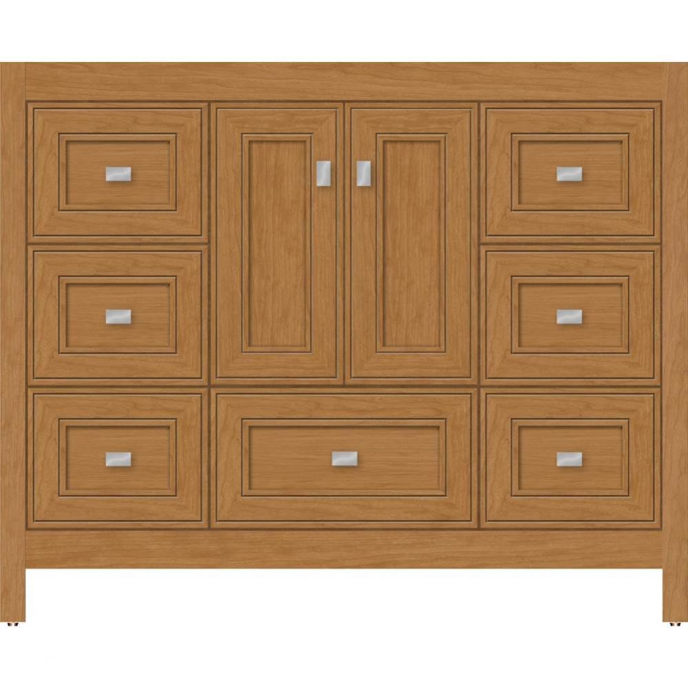 42 X 18.5 X 34.5 Alki Essence Vanity Deco Miter Nat Cherry Sb