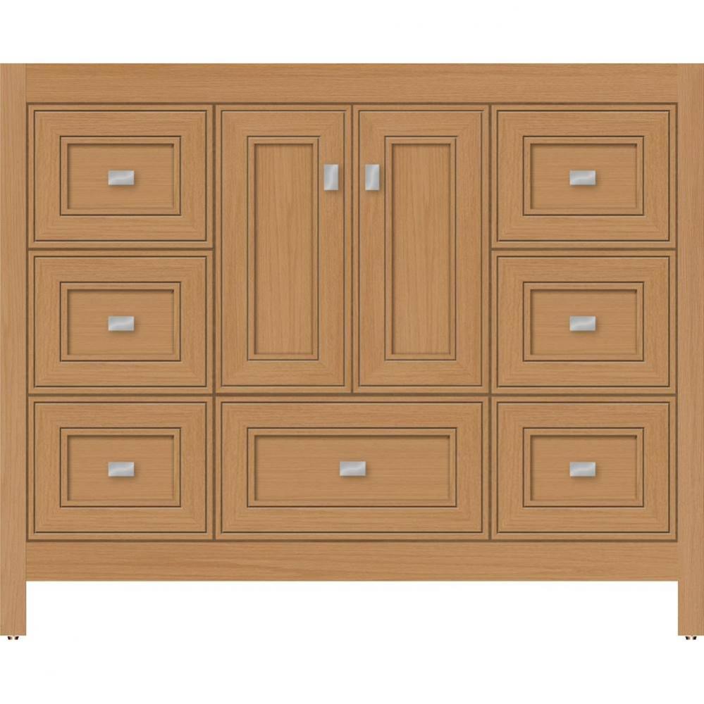 42 X 18.5 X 34.5 Alki Essence Vanity Deco Miter Nat Oak Sb