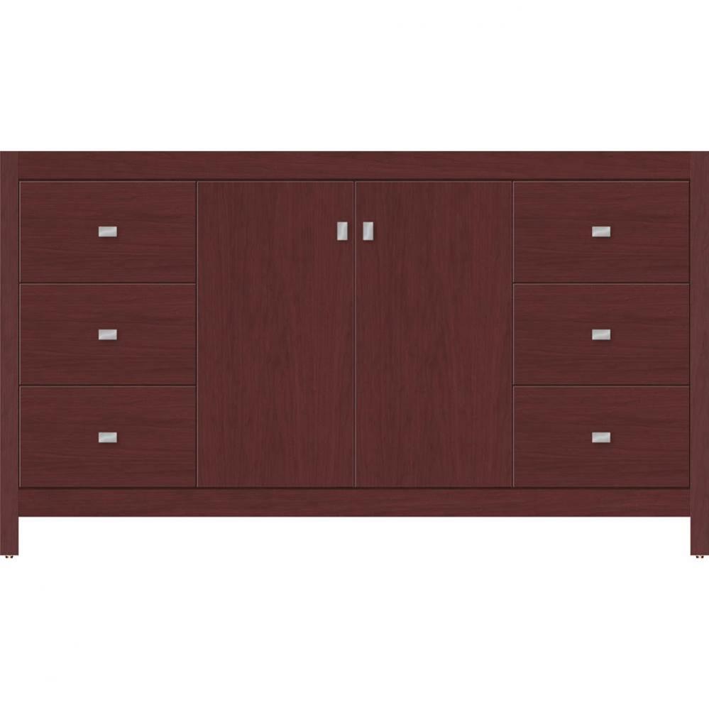 60 X 18.5 X 34.5 Alki View Vanity Slab Dk Cherry Sb