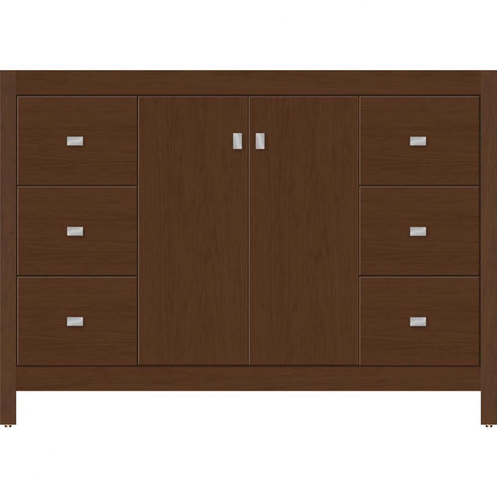 48 X 21 X 34.5 Alki View Vanity Slab Pecan Cherry Sb