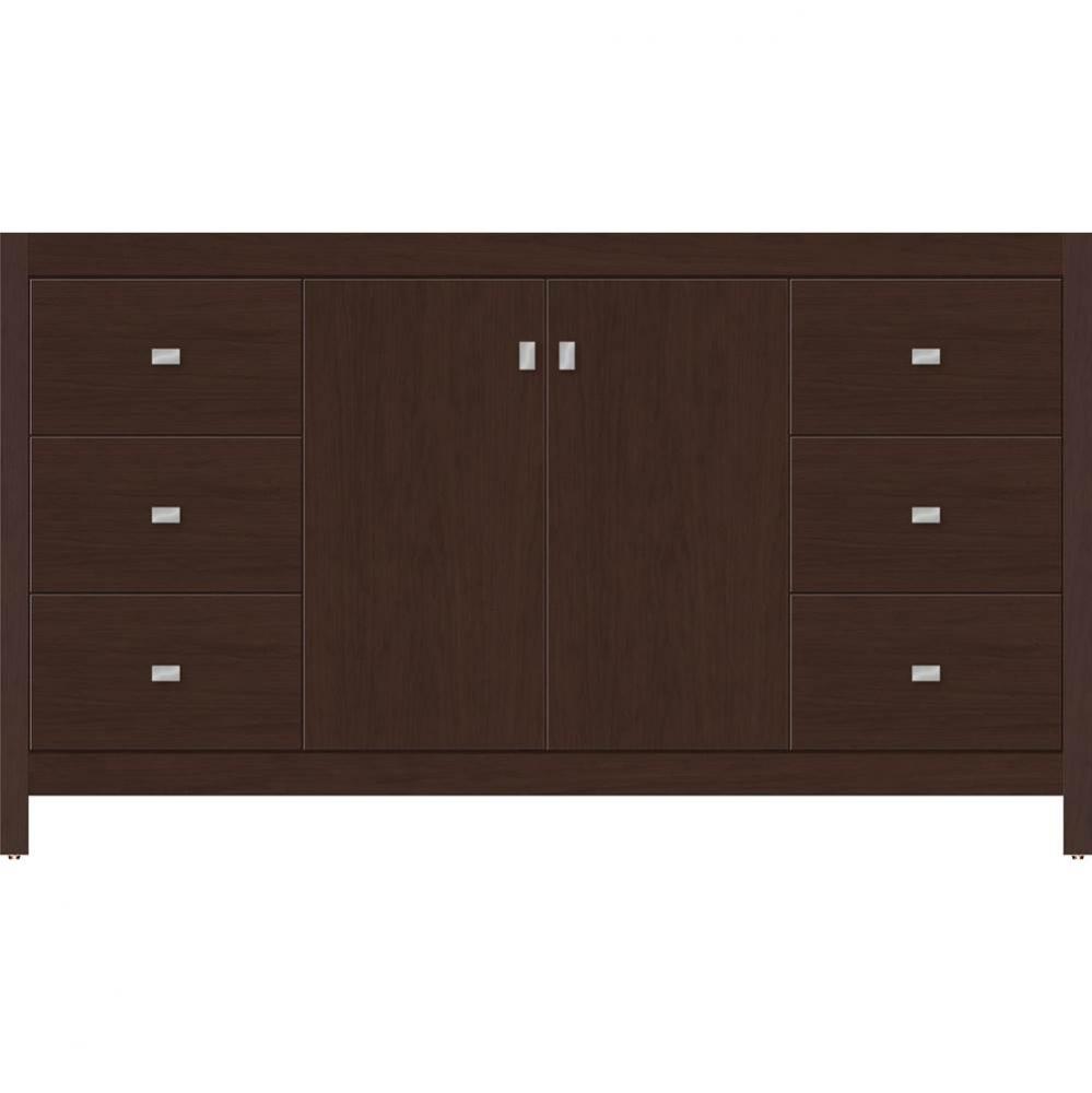 60 X 21 X 34.5 Alki View Vanity Slab Choc Cherry Sb