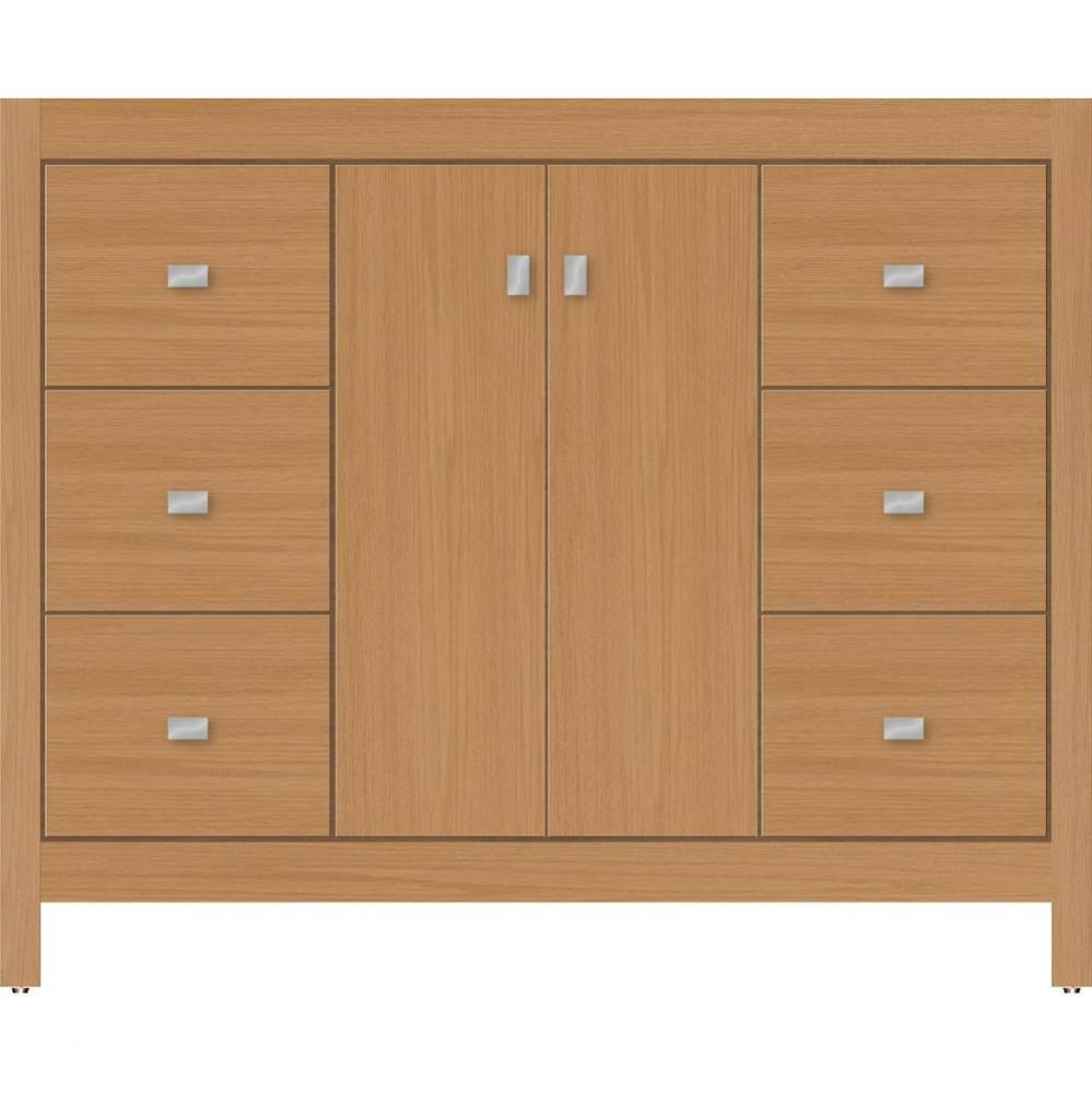 42 X 18.5 X 34.5 Alki View Vanity Slab Nat Oak Sb
