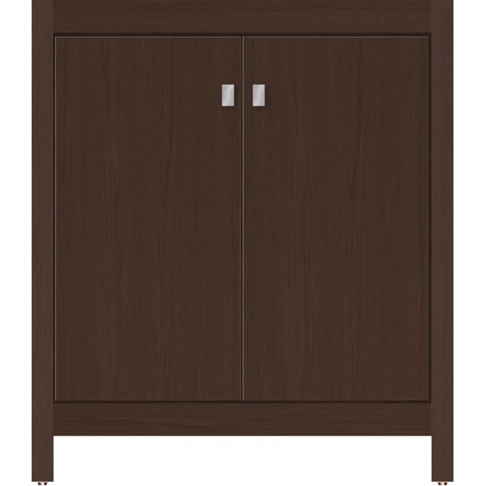 30 X 18.5 X 34.5 Alki View Vanity Slab Choc Oak Std