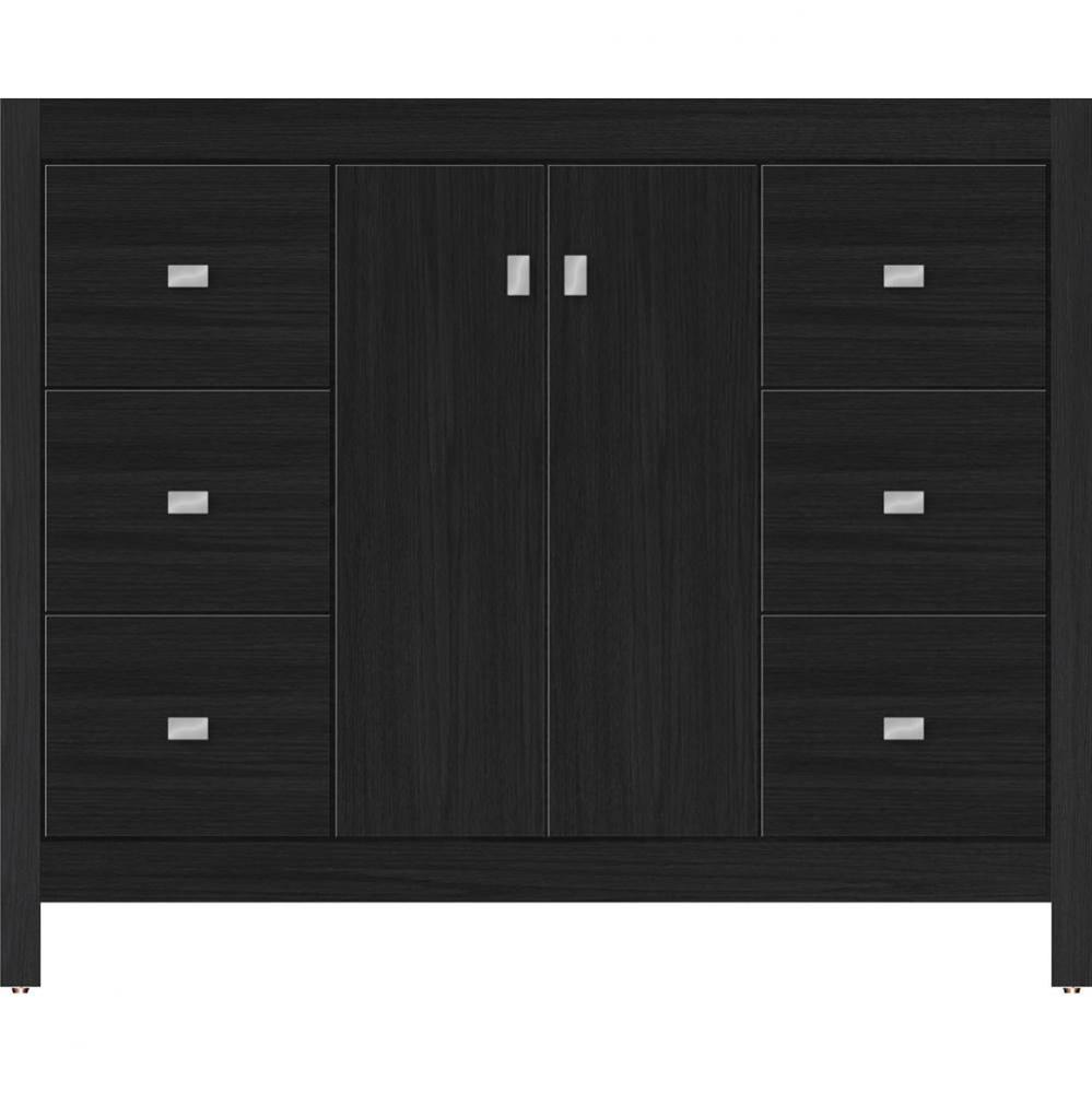 42 X 21 X 34.5 Alki View Vanity Slab Midnight Oak Sb